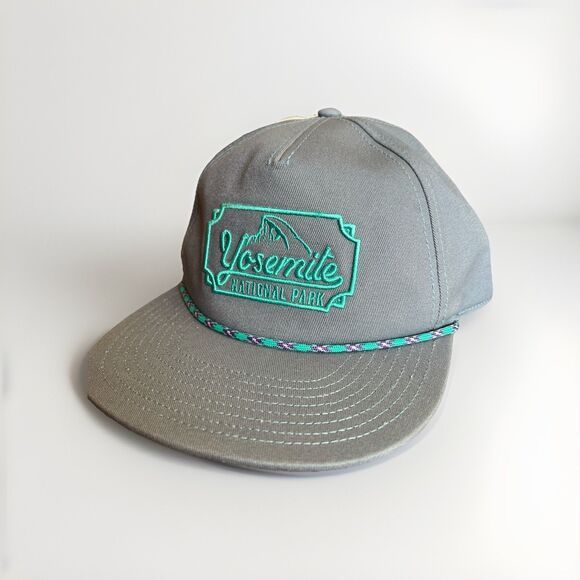 Yosemite  National Park Foundation Blue  Snapback Hat Cap with a braided cord - Picture 1 of 3